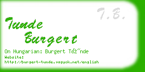 tunde burgert business card